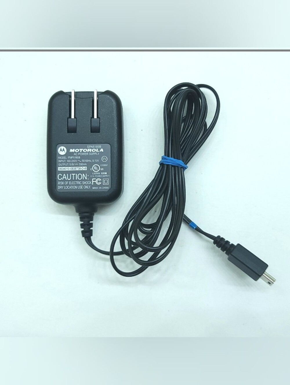 Motorola Cell Phone Charger Cord FMP5185B AC SPN5185B Mini USB OEM - Tested - Picture 2 of 3